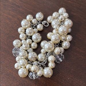 J. Crew Cream Multi-Strand Pearl Bracelet
